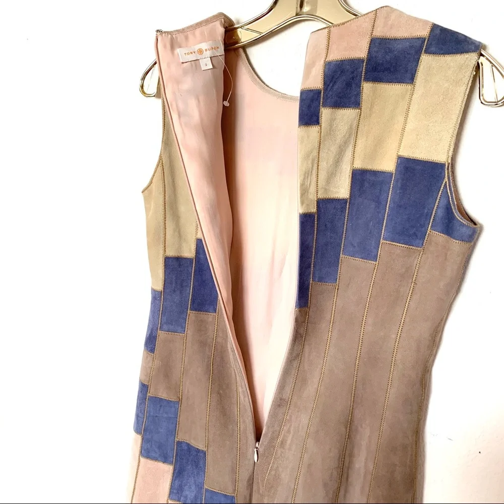 NWOT Tory Burch suede patch dress